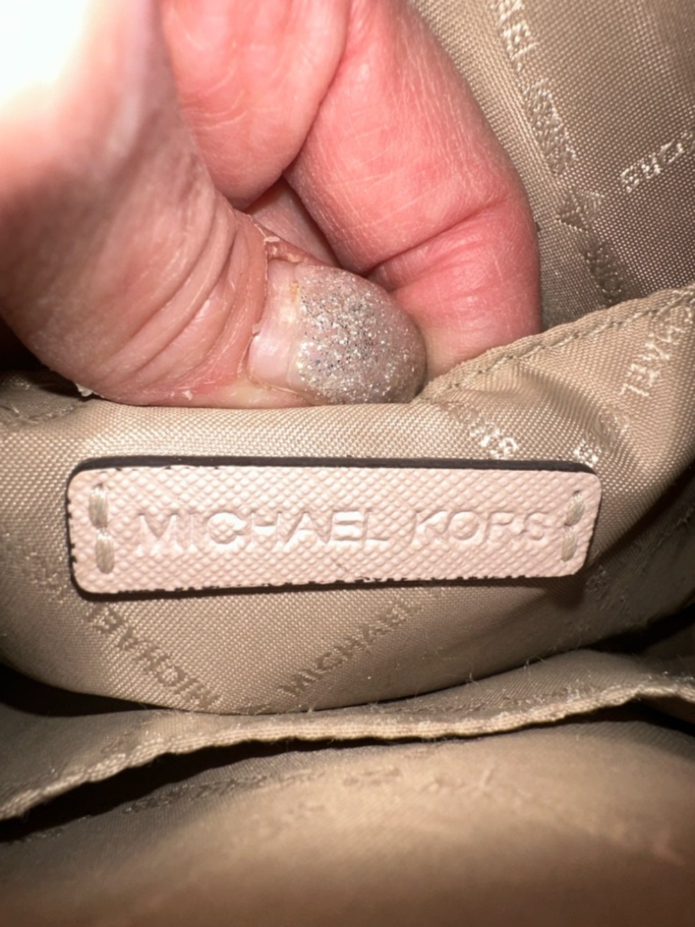 MICHAEL KORS Blush Pink Saffiano Leather Crossbody Bag - Picture 8 of 8